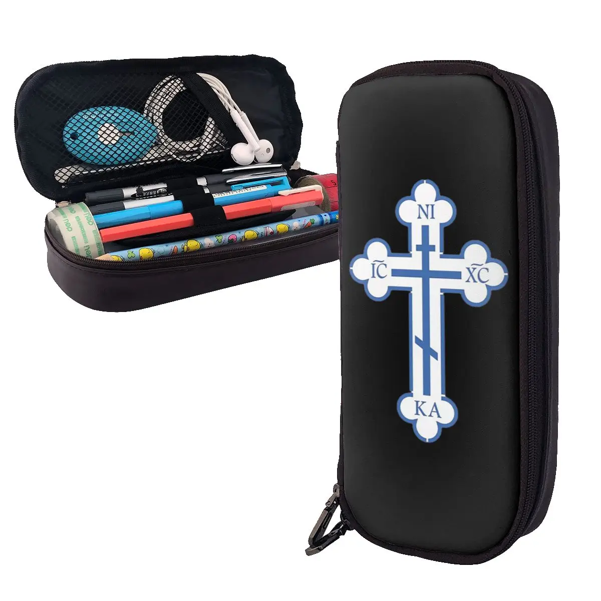 Russian Orthodox Cross Leather Pencil Case Pen Holder Stationery Supplies Large Capacity Pen Box Pencil Bag for Boy Girl Gifts
Russian Orthodox Cross Leather Pencil Case Pen Holder Stationery Supplies Large Capacity Pen Box Pencil Bag for Boy Girl Gifts