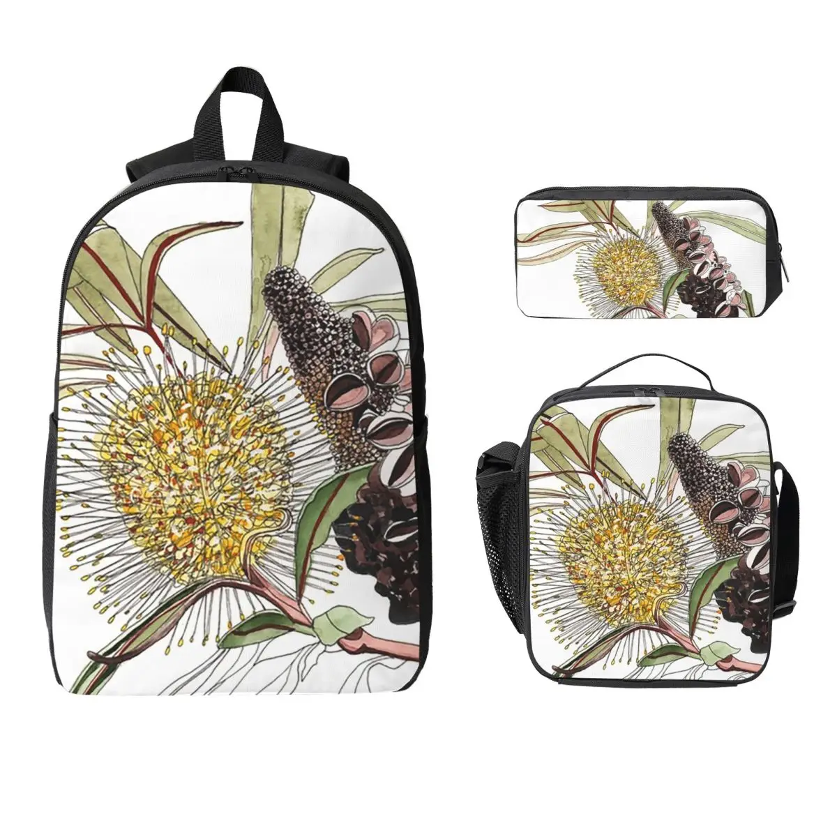 Banksia Flower Pod Australian Flora Yellow Backpack BookBag School Bag Shoulder Bags 3ps Insulated Lunch Bag Pencil Case
Banksia Flower Pod Australian Flora Yellow Backpack BookBag School Bag Shoulder Bags 3ps Insulated Lunch Bag Pencil Case