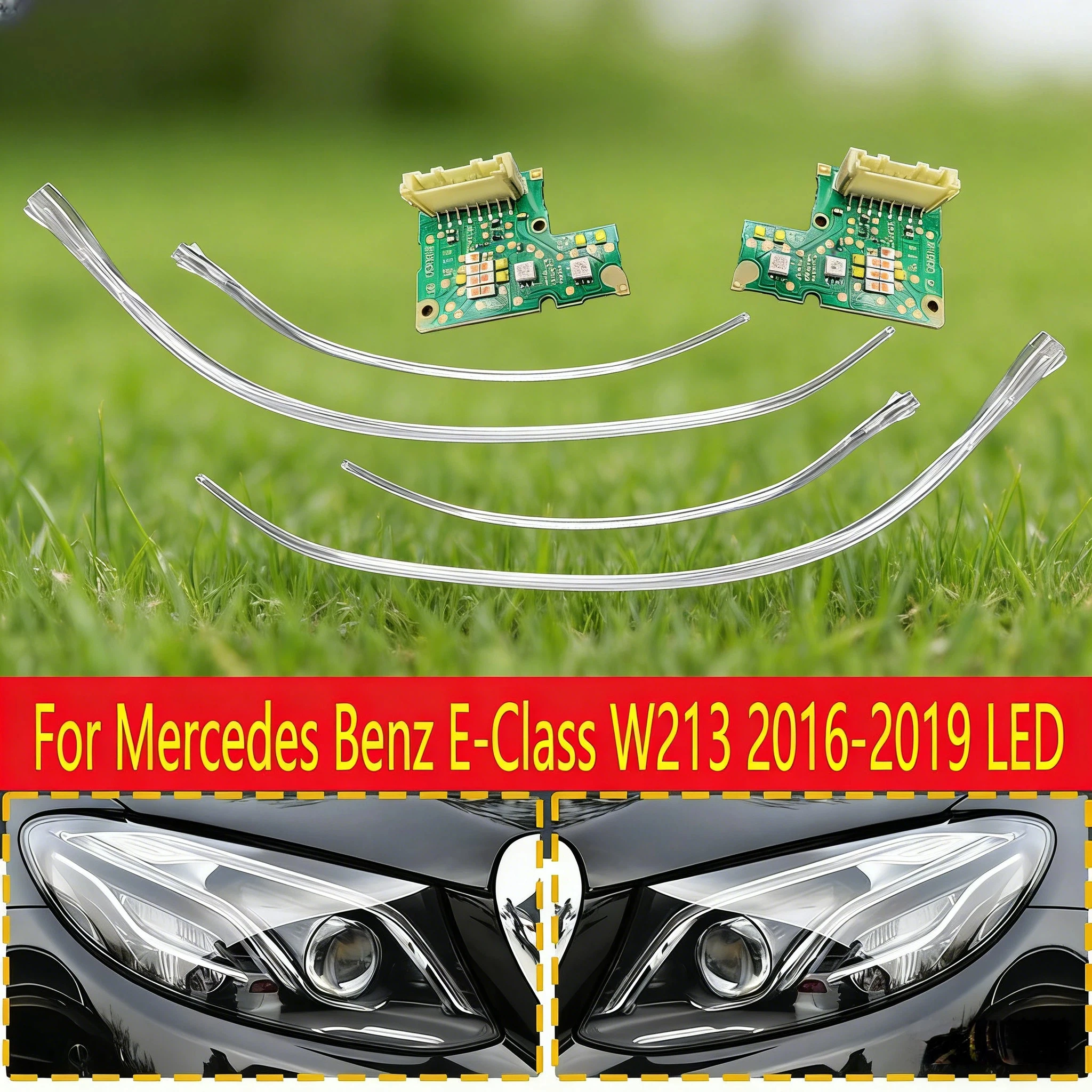 For Mercedes Benz E-class W213 2016-2019 LED Daytime Running Light Car DRL Headlight Guide Strip Tube Chip Board Angel Eye
For Mercedes Benz E-class W213 2016-2019 LED Daytime Running Light Car DRL Headlight Guide Strip Tube Chip Board Angel Eye
