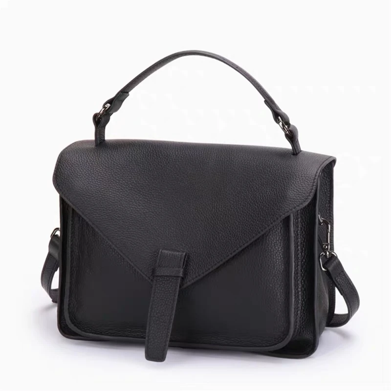 Vintage Women Messenger Bags Flap Pocket Solid Color Genuine Leather Shoulder Crossbody Bag Female Work Office Handbags Purses
Vintage Women Messenger Bags Flap Pocket Solid Color Genuine Leather Shoulder Crossbody Bag Female Work Office Handbags Purses