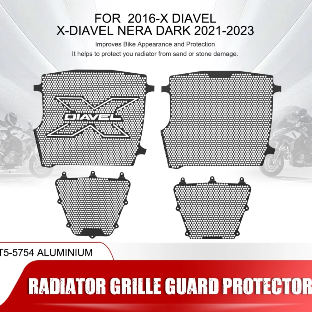 FOR Ducati XDiavel 2016- Motorcycle X DIAVEL X-Diavel Nera Dark Black Star 2021-2023 Radiator Grille Cover Oil Cooler Guard Set
FOR Ducati XDiavel 2016- Motorcycle X DIAVEL X-Diavel Nera Dark Black Star 2021-2023 Radiator Grille Cover Oil Cooler Guard Set
