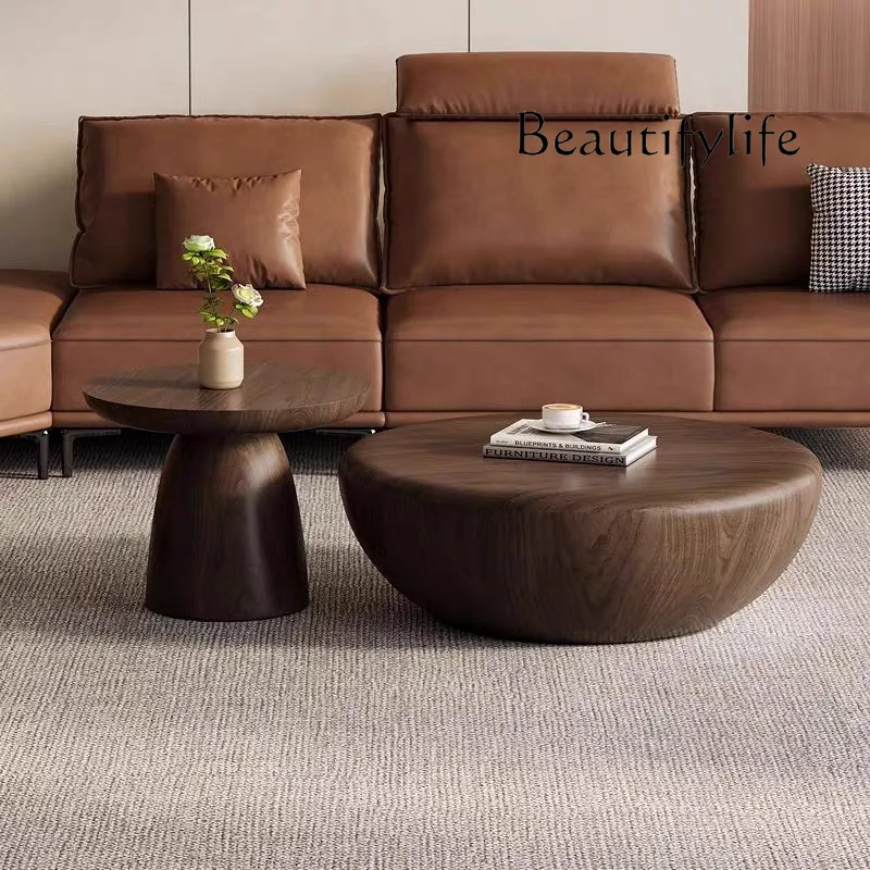 Современный минималистичный средневековый круглый журнальный столик из массива дерева, высокий и низкий комбинированный журнальный столик для гостиной с орехом премиум-класса
Современный минималистичный средневековый круглый журнальный столик из массива дерева, высокий и низкий комбинированный журнальный столик для гостиной с орехом премиум-класса