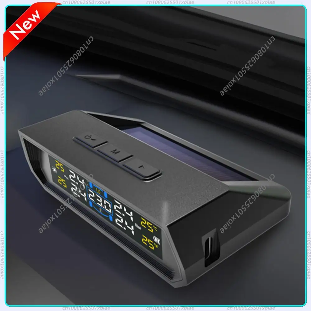 Smart Solar USB TPMS Car Tire Pressure Alarm Monitor System 4 External/Internal Sensors Display Tyre Pressure Temperature Alarm
Smart Solar USB TPMS Car Tire Pressure Alarm Monitor System 4 External/Internal Sensors Display Tyre Pressure Temperature Alarm