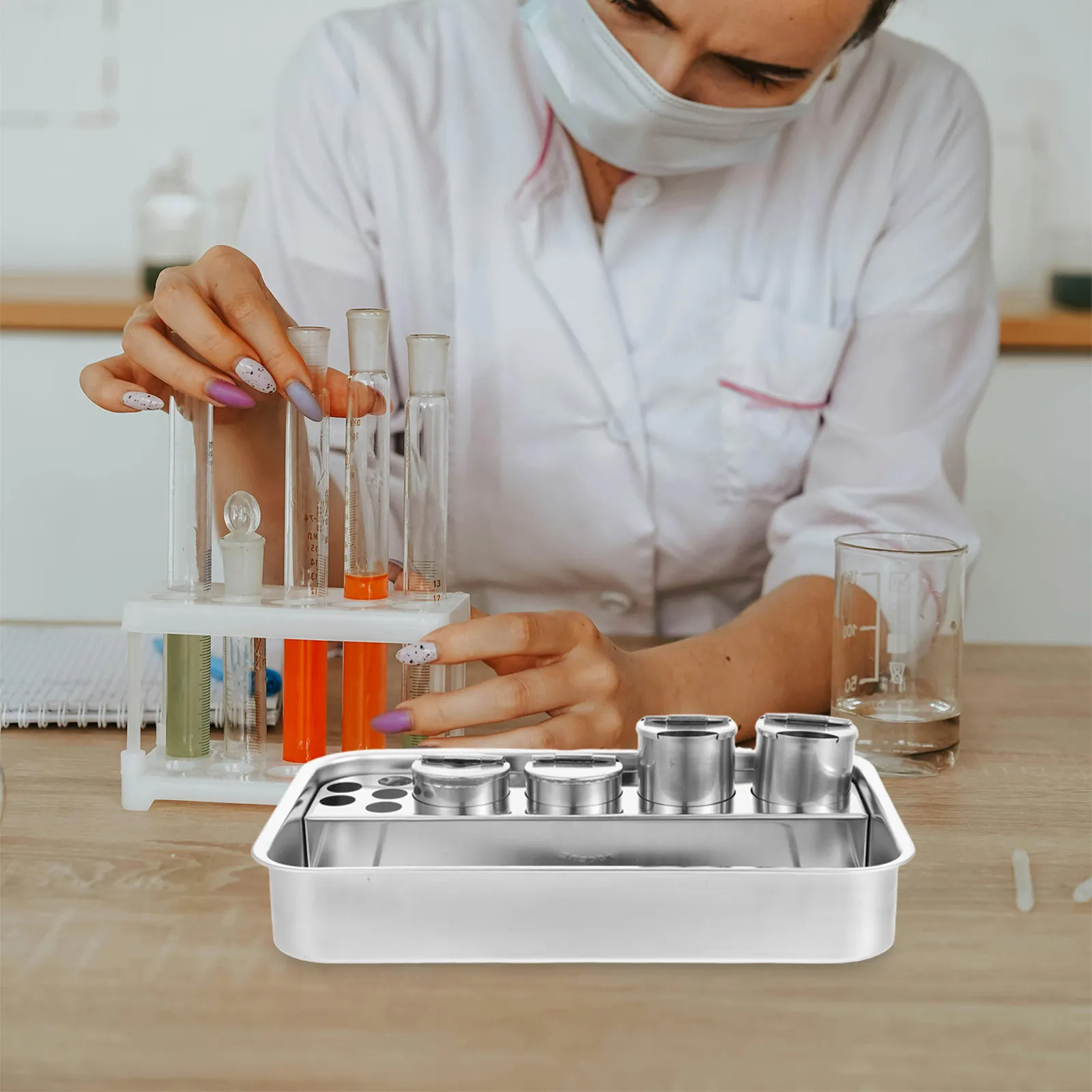 Premium Stainless Steel Treatment Tray Large Capacity Rectangular Instruments Tray for Hospital Clinic Surgery Dressing
Premium Stainless Steel Treatment Tray Large Capacity Rectangular Instruments Tray for Hospital Clinic Surgery Dressing