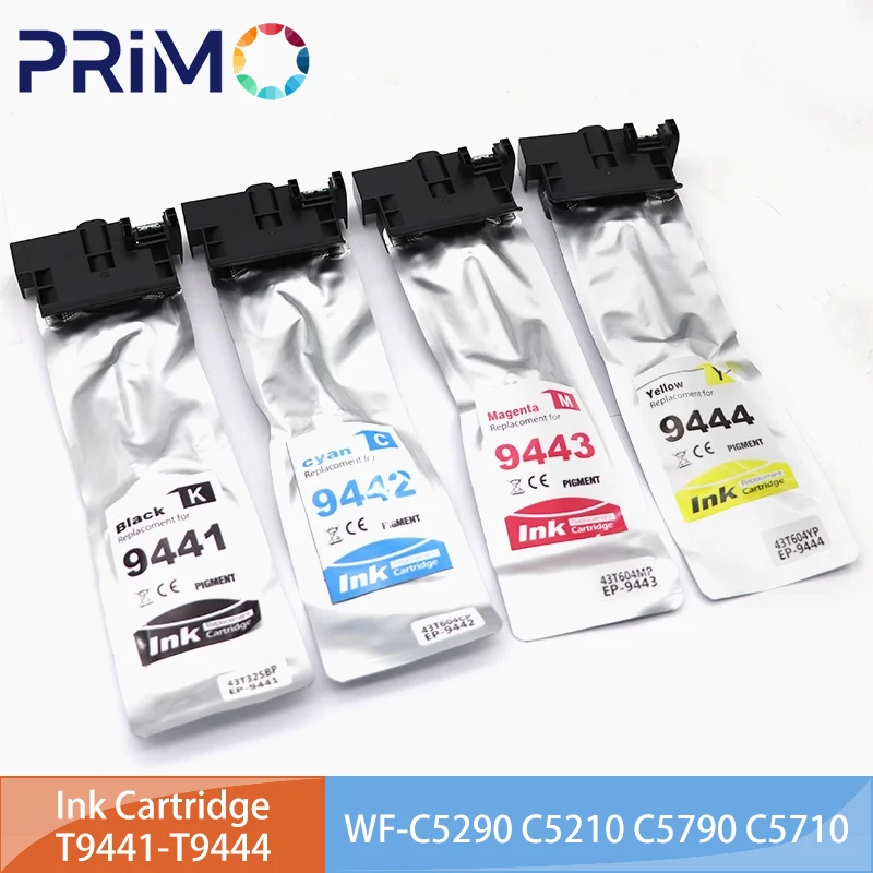T9441 T9442 T9443 T9444 Pigment Ink Cartridge Bag with Chip for Epson WorkForce Pro WF C5290 C5790 C5210 C5710 WF-C5790DWF
T9441 T9442 T9443 T9444 Pigment Ink Cartridge Bag with Chip for Epson WorkForce Pro WF C5290 C5790 C5210 C5710 WF-C5790DWF