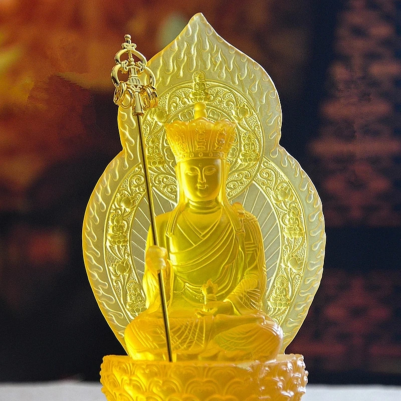 Изысканная 18-сантиметровая желтая статуя Будды Ksitigarbha, тибетская безопасная поставка домашних статуэток
Изысканная 18-сантиметровая желтая статуя Будды Ksitigarbha, тибетская безопасная поставка домашних статуэток