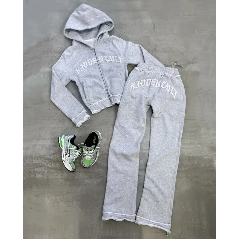 Fashion American Hip Hop Y2K Women Zip Hoodies High Street Set Harajuku Trousers Tide Jacket Bottoms Vintage Coat Lower garment
Fashion American Hip Hop Y2K Women Zip Hoodies High Street Set Harajuku Trousers Tide Jacket Bottoms Vintage Coat Lower garment