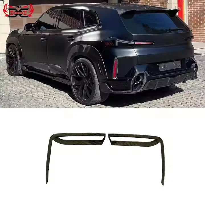 High Quality Rear Canards Dry Carbon Fiber Body Kit for BMW XM G09 R Style Rear Bumper Lampshade Perfect Decoration
High Quality Rear Canards Dry Carbon Fiber Body Kit for BMW XM G09 R Style Rear Bumper Lampshade Perfect Decoration