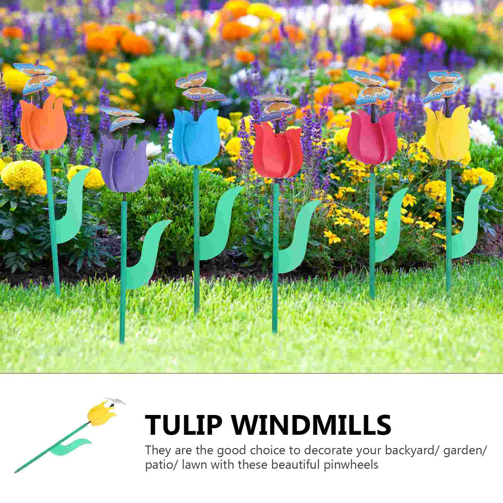 6 Pcs Windmill Decorative Lawn Adornments Pinwheels Outdoor Decors Yard naments Plastic Windmills Premium Material
6 Pcs Windmill Decorative Lawn Adornments Pinwheels Outdoor Decors Yard naments Plastic Windmills Premium Material