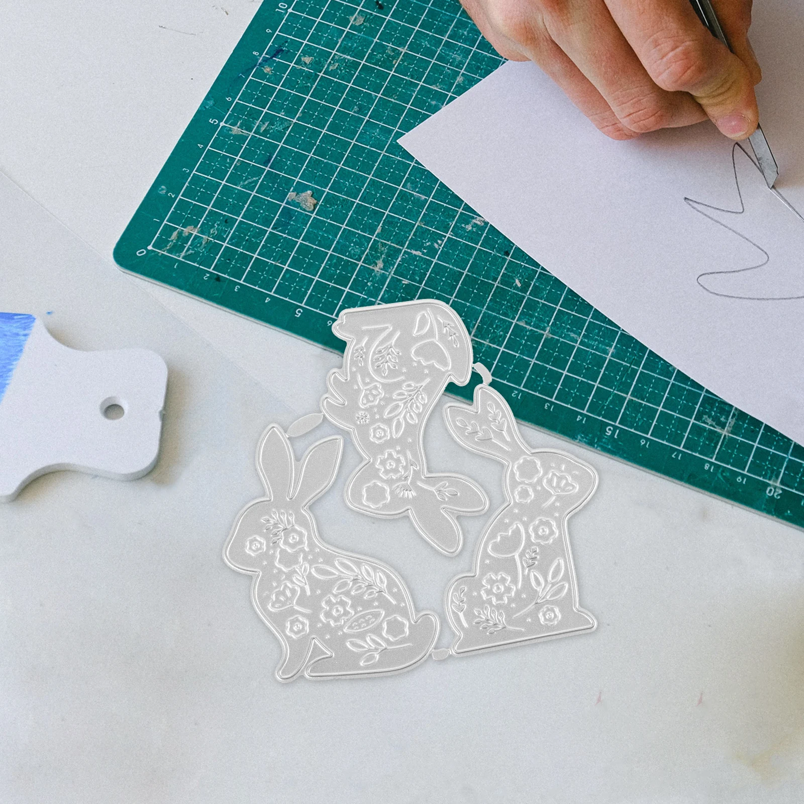 Easter Bunny Cutting Die Embossing Paper Crafts Tool Metal Dies Scrapbooking Cards Fabric DIY Projects Storage
Easter Bunny Cutting Die Embossing Paper Crafts Tool Metal Dies Scrapbooking Cards Fabric DIY Projects Storage