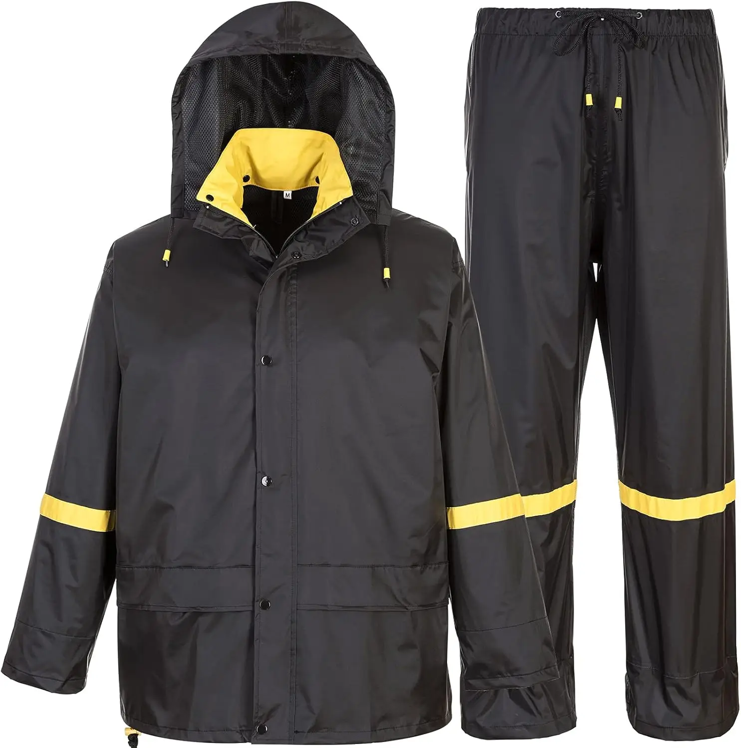 Classic Rain Suits for Men Breathable Rain Gear for Waterproof work, Hooded Coats Jacket and Pants
Classic Rain Suits for Men Breathable Rain Gear for Waterproof work, Hooded Coats Jacket and Pants