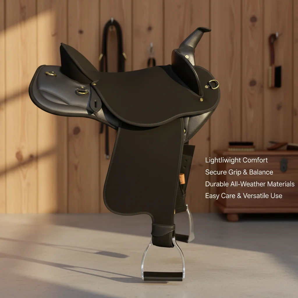 Deluxe Western Pommel Saddle Lightweight Breathable Padded Seat Black Brown 17 18 Inches
Deluxe Western Pommel Saddle Lightweight Breathable Padded Seat Black Brown 17 18 Inches