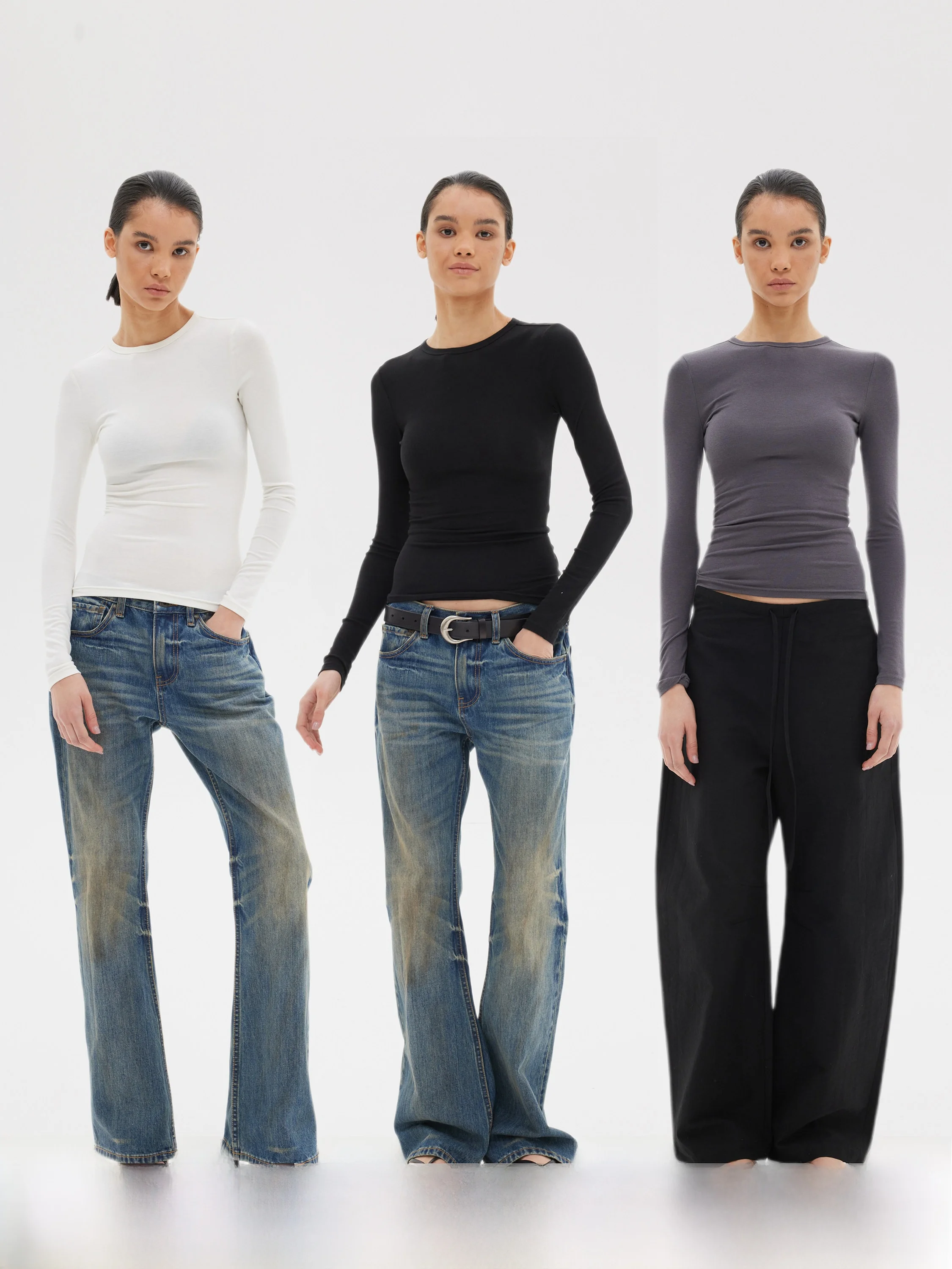 Slim Fit Long Sleeve round Neck Cotton T-Shirt Elastic Comfortable Women's Spring Summer Fashion Commute Style Color
Slim Fit Long Sleeve round Neck Cotton T-Shirt Elastic Comfortable Women's Spring Summer Fashion Commute Style Color