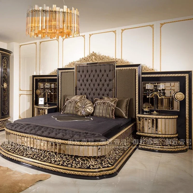 Apartment Solid Wood Bed Double Nordic Modern Princess European Bed Confortable High Quality Wedding Muebles Bedroom Furniture
Apartment Solid Wood Bed Double Nordic Modern Princess European Bed Confortable High Quality Wedding Muebles Bedroom Furniture