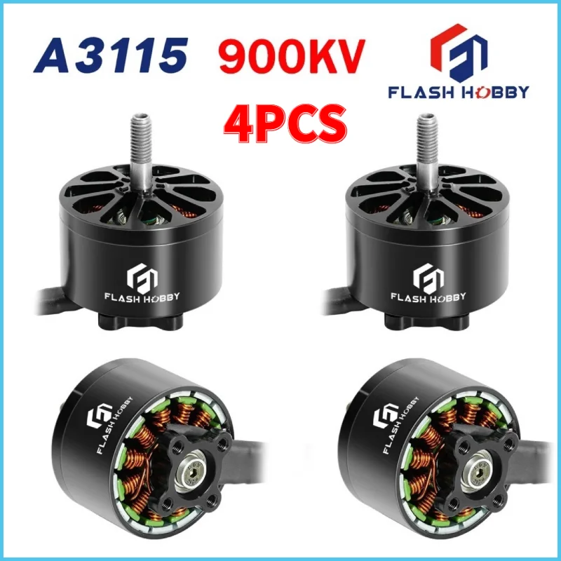 Комплект из 4 бесщеточных двигателей FLASHHOBBY A3115 900KV 6S для FPV-дронов дальнего радиуса действия, синелифтеров и радиоуправляемых квадрокоптеров 9/10 дюймов
Комплект из 4 бесщеточных двигателей FLASHHOBBY A3115 900KV 6S для FPV-дронов дальнего радиуса действия, синелифтеров и радиоуправляемых квадрокоптеров 9/10 дюймов