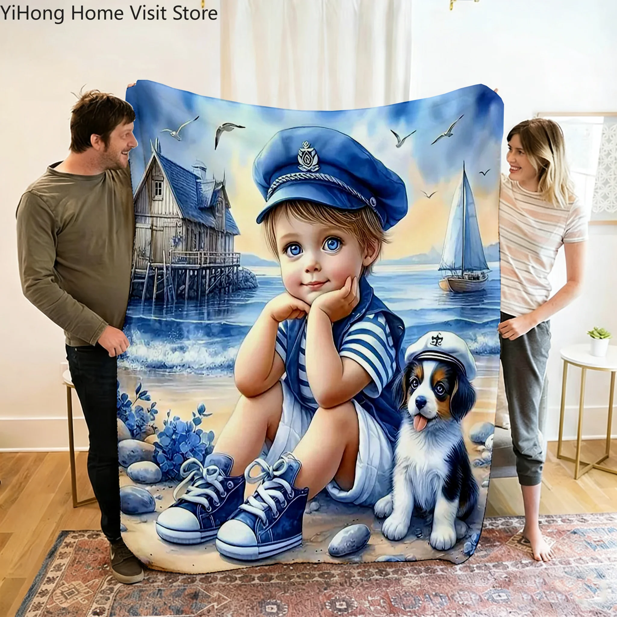 Boy Portrait Flannel Print Throw Blanket Super Soft Cozy Nap Blanket for Bed Sofa Travel Machine Washable Perfect Holiday Gift
Boy Portrait Flannel Print Throw Blanket Super Soft Cozy Nap Blanket for Bed Sofa Travel Machine Washable Perfect Holiday Gift