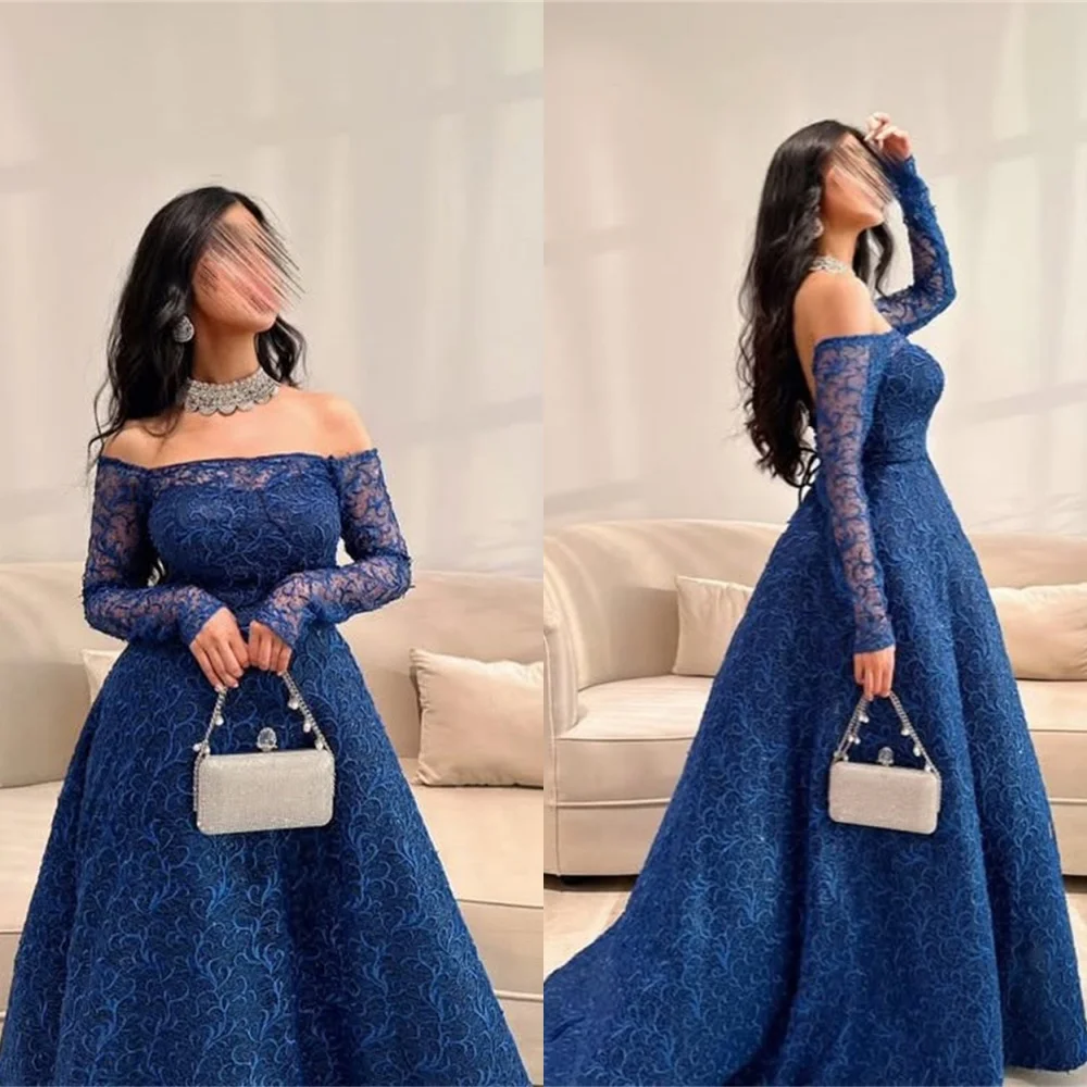 Customized Exquisite Blue Jersey Evening Dress Elegant Strapless Long Sleeves Cocktail Dress Delicate Lace Up Back Prom Dress
Customized Exquisite Blue Jersey Evening Dress Elegant Strapless Long Sleeves Cocktail Dress Delicate Lace Up Back Prom Dress