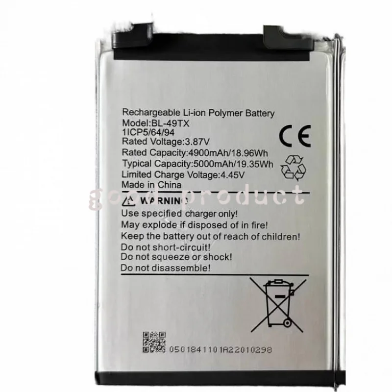 New Battery 5000mAh BL-49TX Infinix Note 30 5g BL-49TX Battery
New Battery 5000mAh BL-49TX Infinix Note 30 5g BL-49TX Battery