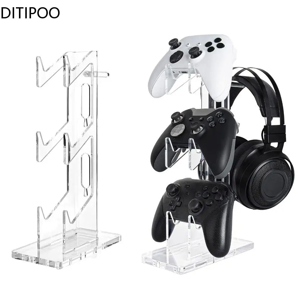 Universal 3-Layer Controller Holder And Headphone Holder Game Accessories For PS5 Storage Holder Black White Transparent
Universal 3-Layer Controller Holder And Headphone Holder Game Accessories For PS5 Storage Holder Black White Transparent