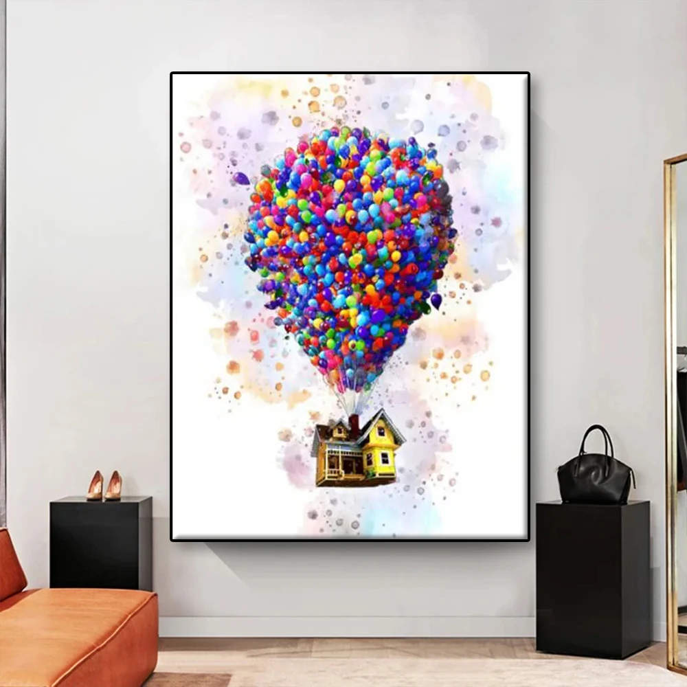 Disney Pixar Watercolor Wall Art Prints Canvas Balloon Printing Balloon House Posters Movie House Children's Decor Painting Gift
Disney Pixar Watercolor Wall Art Prints Canvas Balloon Printing Balloon House Posters Movie House Children's Decor Painting Gift