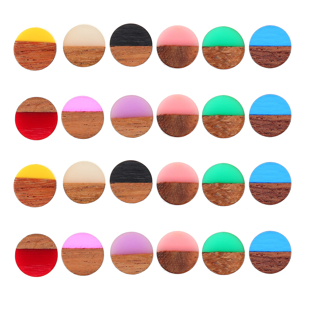 50 Pcs Resin Wood Veneer Jewelry Materials DIY Bracelet Earring Necklace Pendant Accessories Craft Gifts Safe Durable
50 Pcs Resin Wood Veneer Jewelry Materials DIY Bracelet Earring Necklace Pendant Accessories Craft Gifts Safe Durable
