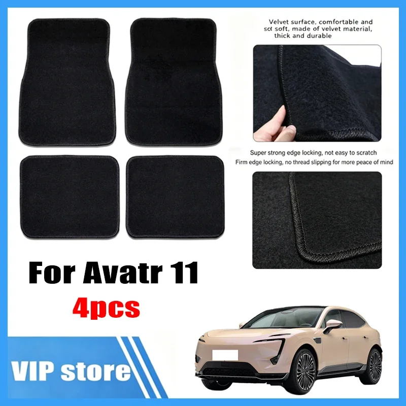 4pcs Car Floor Mats All-Weather Easy To Clean Durable Anti-Slip Interior Protection Floor Liners For Avatr 11 Accessories
4pcs Car Floor Mats All-Weather Easy To Clean Durable Anti-Slip Interior Protection Floor Liners For Avatr 11 Accessories