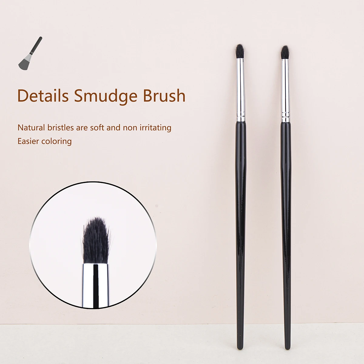Tapered Smudge Brush Eyeshadow Smudge Makeup Brush 100% Goat Hair Copper Tube Solid Wood Details Eye Shadow Smoky Makeup Tool
Tapered Smudge Brush Eyeshadow Smudge Makeup Brush 100% Goat Hair Copper Tube Solid Wood Details Eye Shadow Smoky Makeup Tool