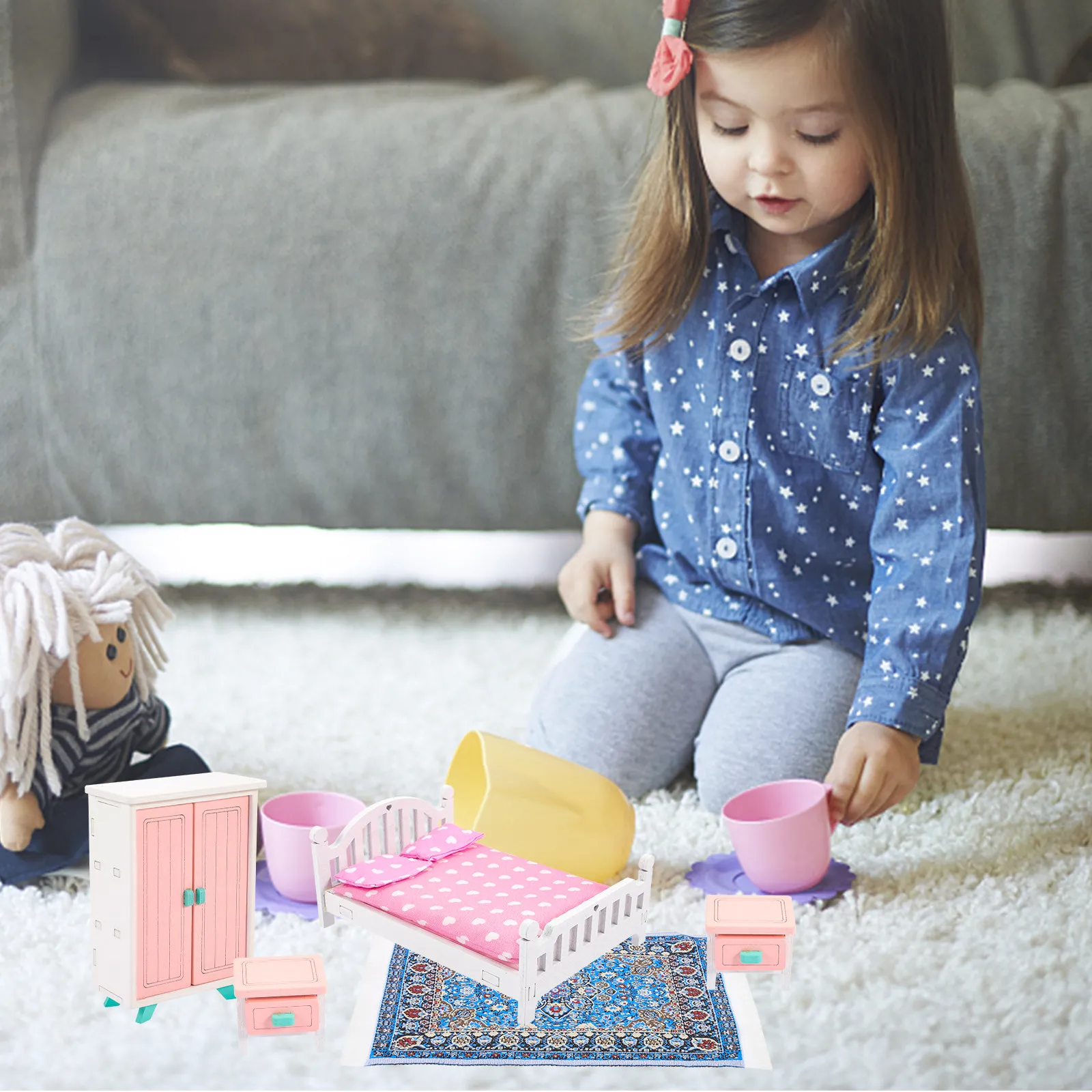 2 Pcs House Tiny Houses Dollhouse Decoration Carpet Flooring Miniatures Accessories
2 Pcs House Tiny Houses Dollhouse Decoration Carpet Flooring Miniatures Accessories