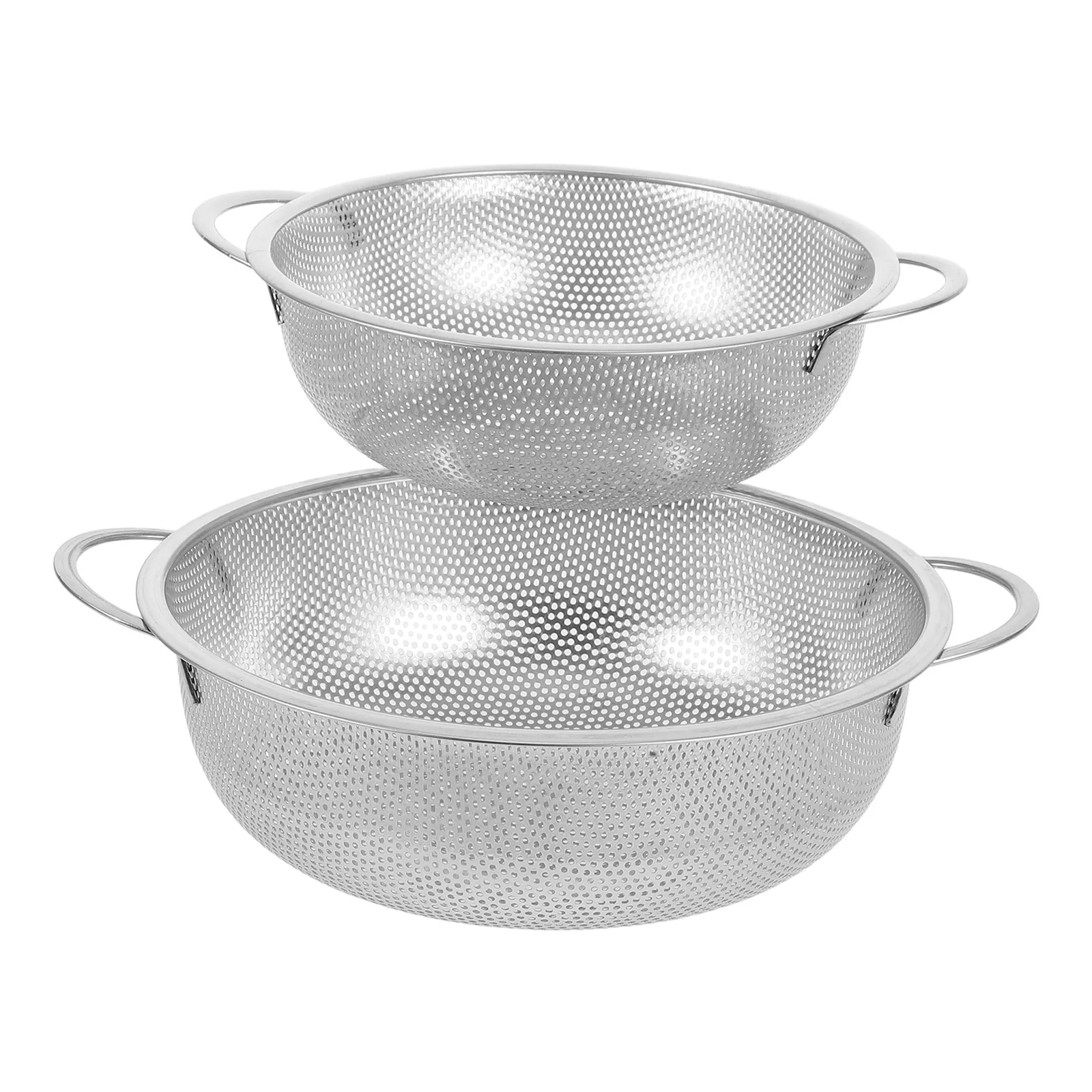 2PCS Kitchen Strainer Sifter Fine Mesh Bowl Stainless Steel Rice Pasta Fruit Vegetable Straining Tool
2PCS Kitchen Strainer Sifter Fine Mesh Bowl Stainless Steel Rice Pasta Fruit Vegetable Straining Tool