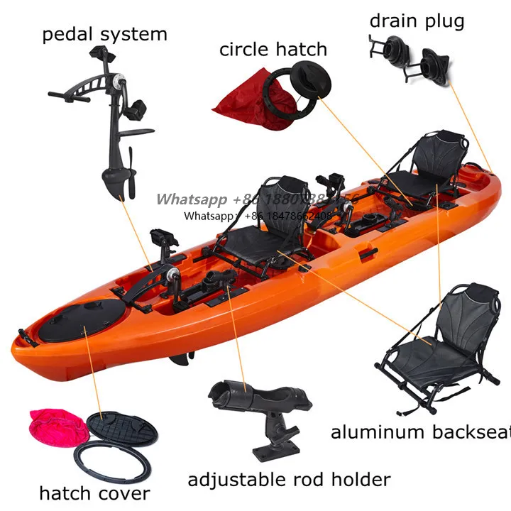 LSF 2-Person Kayak Fishing Foot Pedals Sit on Dual Pedal Driving Kayak
LSF 2-Person Kayak Fishing Foot Pedals Sit on Dual Pedal Driving Kayak