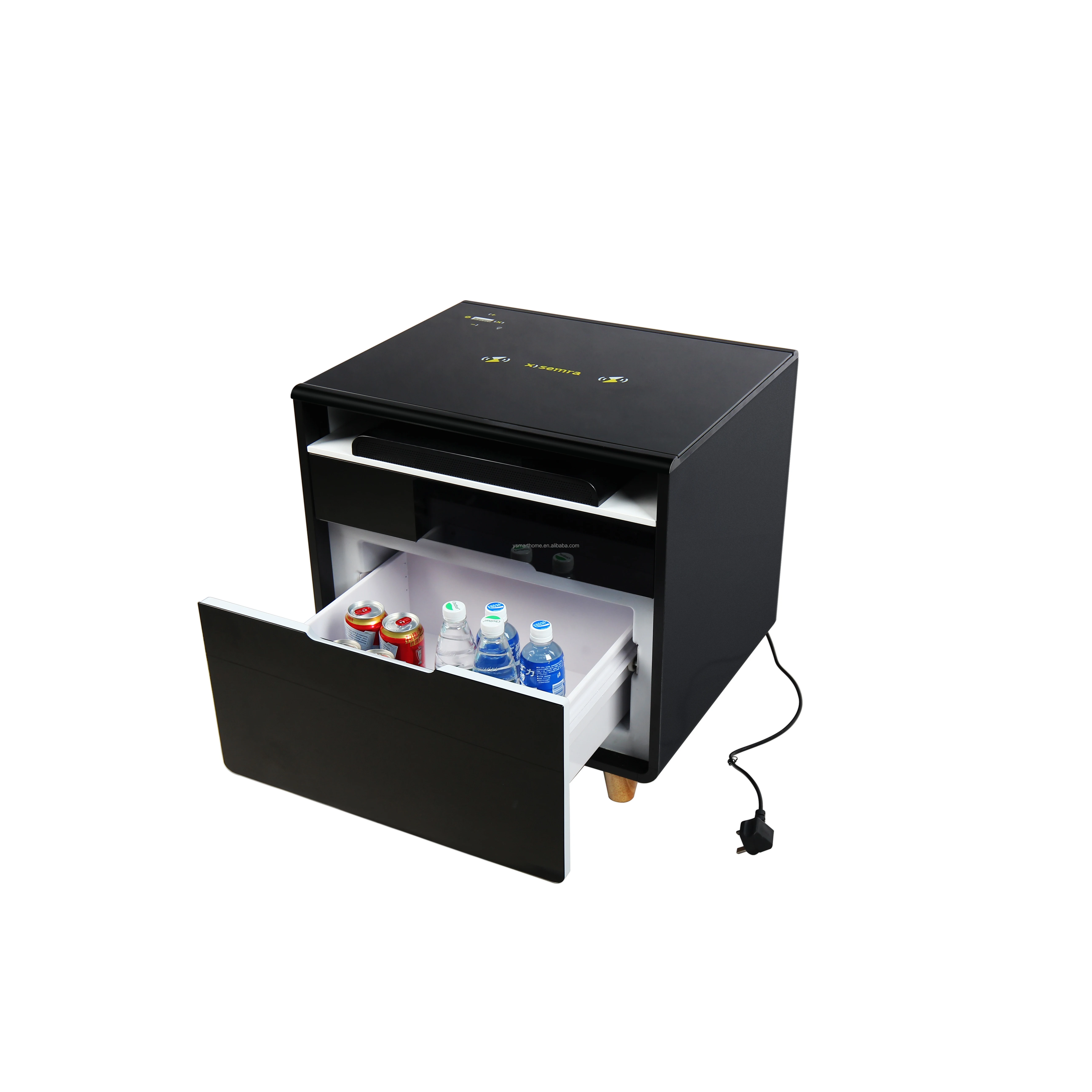 Wooden Multifunction Wireless Charging Light Emitting Diode Light 40L Cooler Creative Bedroom Table Smart Bedside Table
Wooden Multifunction Wireless Charging Light Emitting Diode Light 40L Cooler Creative Bedroom Table Smart Bedside Table