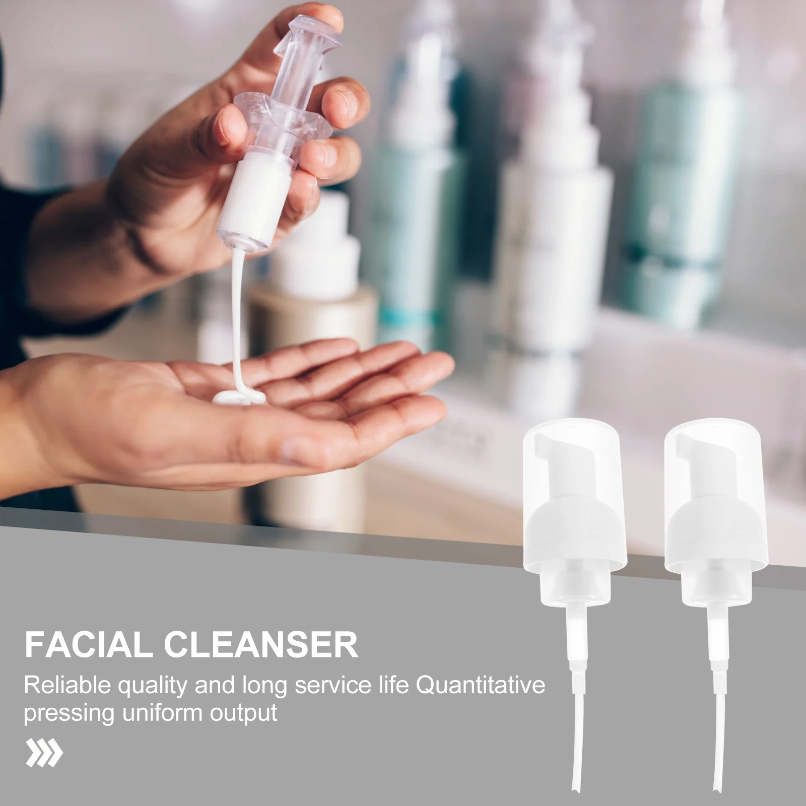 3 Pcs Foam Pump Head Bottle Pressure Emulsion Dispenser Accessories Shower Gel Soap Clean Pressing Replacement
3 Pcs Foam Pump Head Bottle Pressure Emulsion Dispenser Accessories Shower Gel Soap Clean Pressing Replacement
