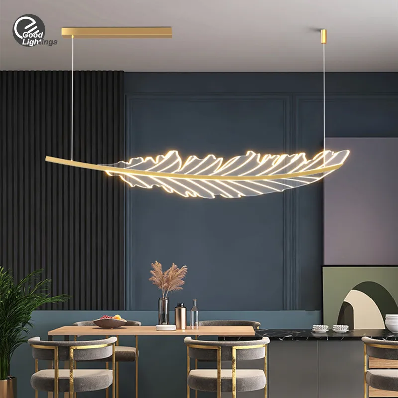 Modern Golden Leaf-Shaped Pendant Lights LED Restaurant Kitchen Island LivingRoom Bedroom Study Ceiling Chandelier Led Fixtures 
Modern Golden Leaf-Shaped Pendant Lights LED Restaurant Kitchen Island LivingRoom Bedroom Study Ceiling Chandelier Led Fixtures