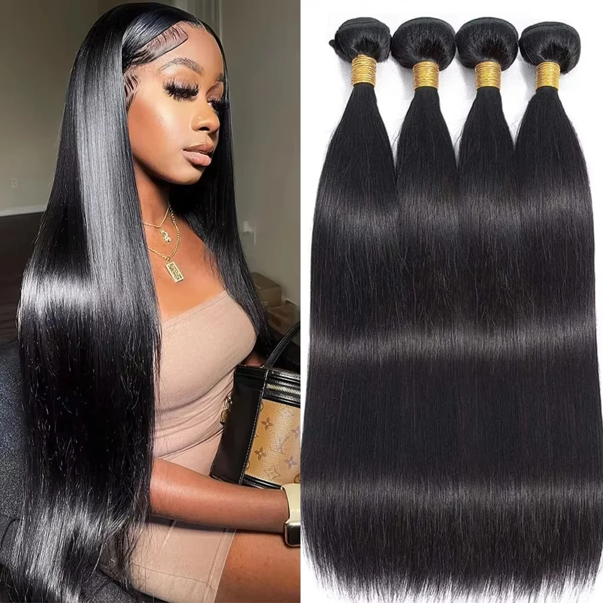 16A Straight Human Hair Bundles Weave Brazilian Remy Hair Natural Black 2/3/4/5 Bundles 100% Human Hair Bundle Hair Extensions
16A Straight Human Hair Bundles Weave Brazilian Remy Hair Natural Black 2/3/4/5 Bundles 100% Human Hair Bundle Hair Extensions