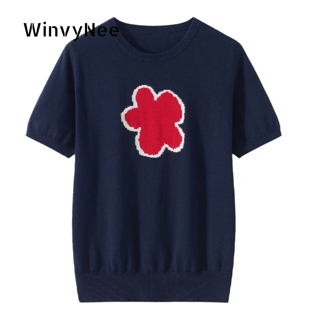 Летние женские хлопковые футболки WinvyNee с коротким рукавом, топы с круглым вырезом и цветочным принтом, корейские повседневные пуловеры, базовые футболки, одежда, топ ZA1523004
Летние женские хлопковые футболки WinvyNee с коротким рукавом, топы с круглым вырезом и цветочным принтом, корейские повседневные пуловеры, базовые футболки, одежда, топ ZA1523004