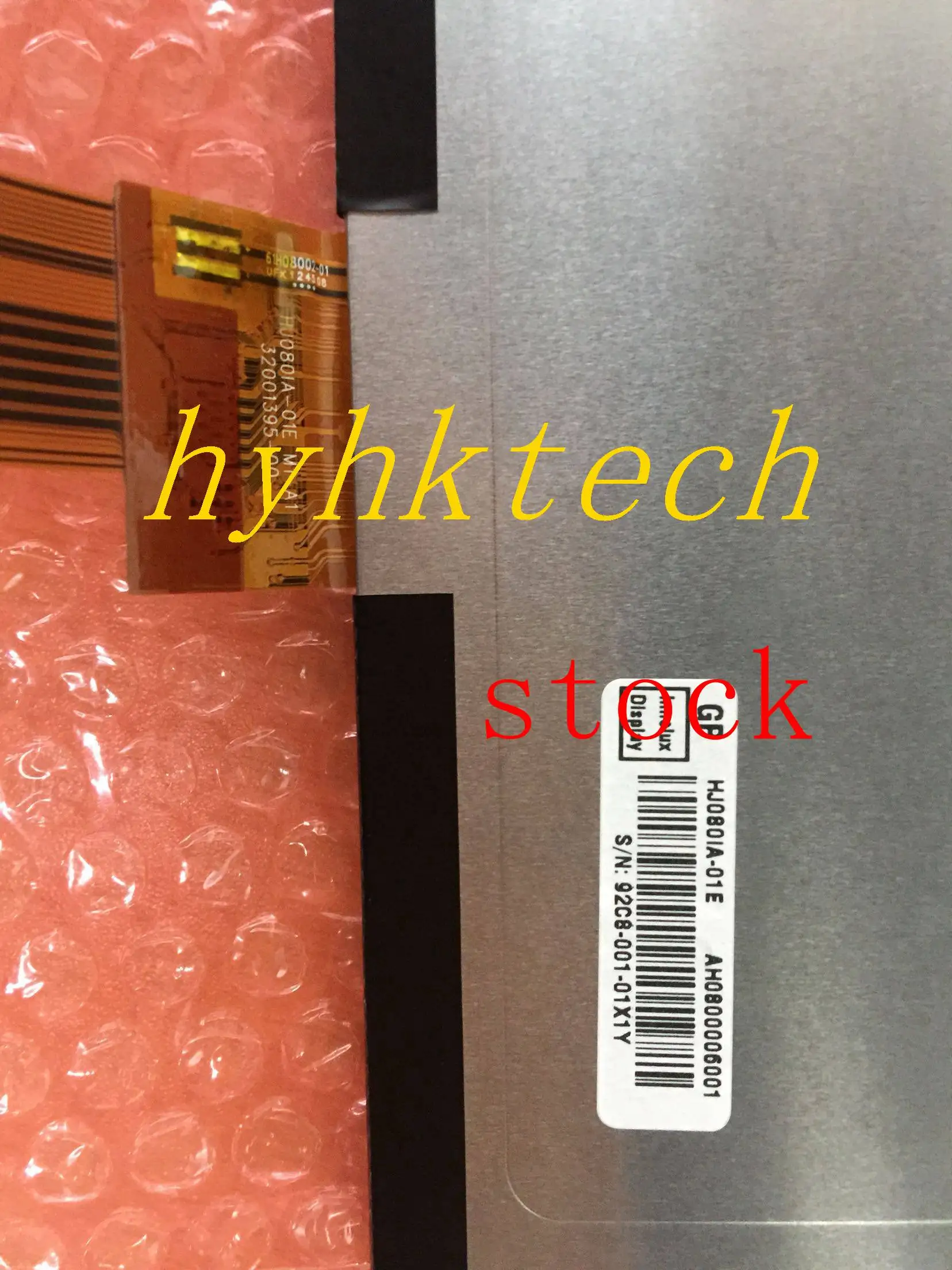 8.0 inch IPS LCD HJ080IA-01E 1024*768, with driver board ,New&original for shipment.
8.0 inch IPS LCD HJ080IA-01E 1024*768, with driver board ,New&original for shipment.