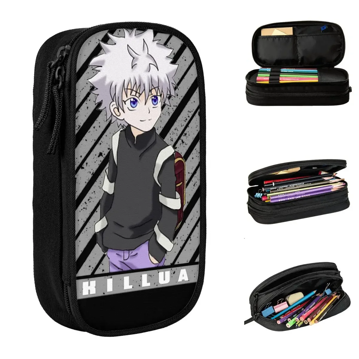Killua Hunter X Hunter Pencil Case New Pen Pencil Bags Kids Large Storage Office Cosmetic Pencil Box
Killua Hunter X Hunter Pencil Case New Pen Pencil Bags Kids Large Storage Office Cosmetic Pencil Box
