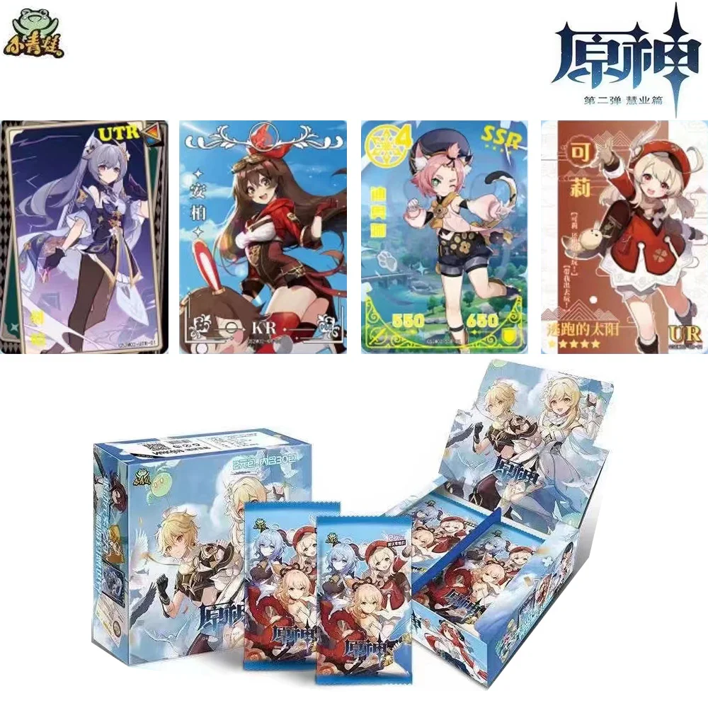 Wholesale Genuine Genshin Impact Card Anime TCG Game Collection Pack Booster Box Rare SSR SR Table Toys For Family Children Gift
Wholesale Genuine Genshin Impact Card Anime TCG Game Collection Pack Booster Box Rare SSR SR Table Toys For Family Children Gift
