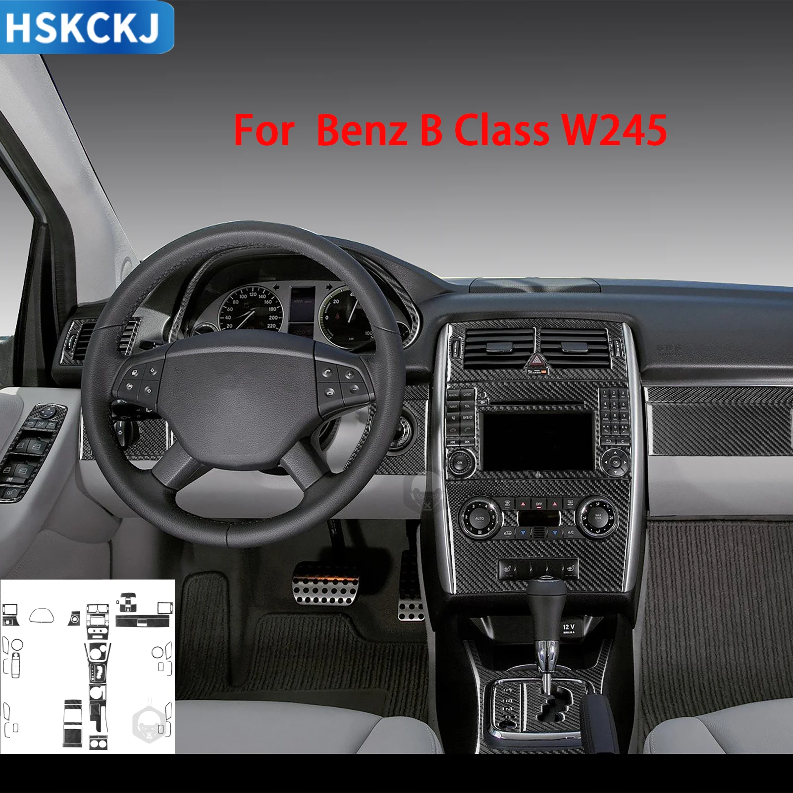 For Mercedes Benz B Class W245 2005-2011 Car Accessories Carbon Fiber Cup Holder Steering Wheel Panel Cover Trim Modification
For Mercedes Benz B Class W245 2005-2011 Car Accessories Carbon Fiber Cup Holder Steering Wheel Panel Cover Trim Modification
