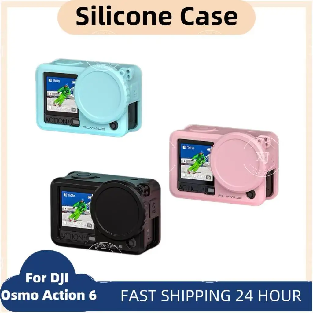 Soft Silicone Protective Cover For DJI Osmo Action 6 Anti-Scratch Shockproof Camera Shell With Storage Bag Crossbody Lanyard Str
Soft Silicone Protective Cover For DJI Osmo Action 6 Anti-Scratch Shockproof Camera Shell With Storage Bag Crossbody Lanyard Str