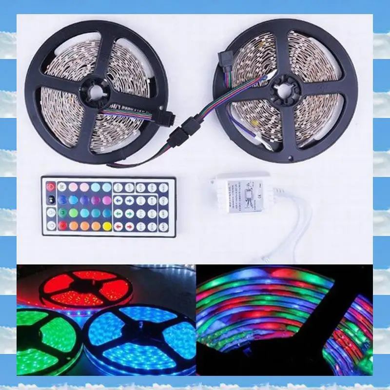 A11I 10M RGB Light Strip 3528 600LED Flexible LED Strip Light With 44 Key Remote+Controller For Christmas Living Room Bedroom
A11I 10M RGB Light Strip 3528 600LED Flexible LED Strip Light With 44 Key Remote+Controller For Christmas Living Room Bedroom