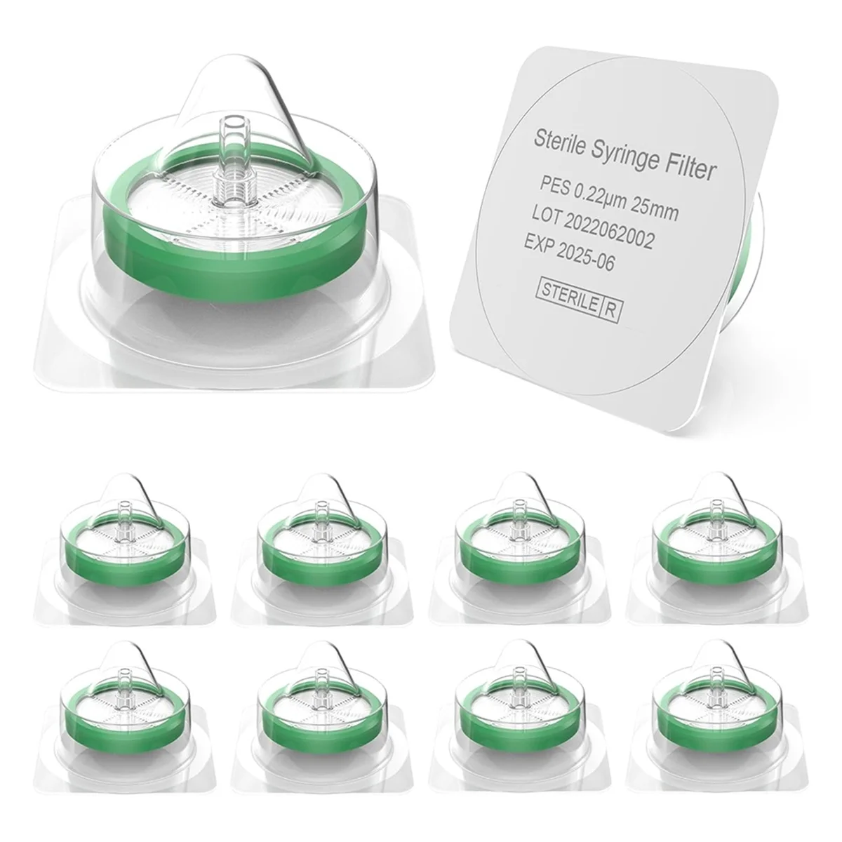ABAB Filters 50 Pack, Sterile PES Filters 0.22 Μm Pore Size, 25 mm Membrane Diameter, Lab Filters
ABAB Filters 50 Pack, Sterile PES Filters 0.22 Μm Pore Size, 25 mm Membrane Diameter, Lab Filters