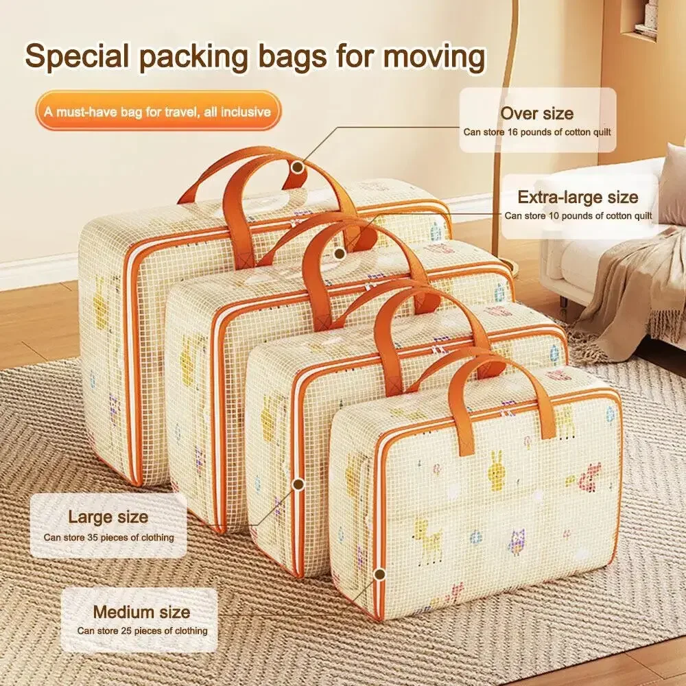 Foldable Bag PVC Waterproof Transparent Move Bag Large Capacity Household Clothes Quilt Bag Organization Plastic wrap
Foldable Bag PVC Waterproof Transparent Move Bag Large Capacity Household Clothes Quilt Bag Organization Plastic wrap