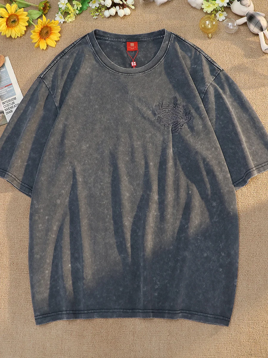 Летняя мужская футболка с коротким рукавом, повседневная, с круглым вырезом, с принтом, свободного кроя, удобная, дышащая, молодежная, модная, с эффектом водной стирки
Летняя мужская футболка с коротким рукавом, повседневная, с круглым вырезом, с принтом, свободного кроя, удобная, дышащая, молодежная, модная, с эффектом водной стирки