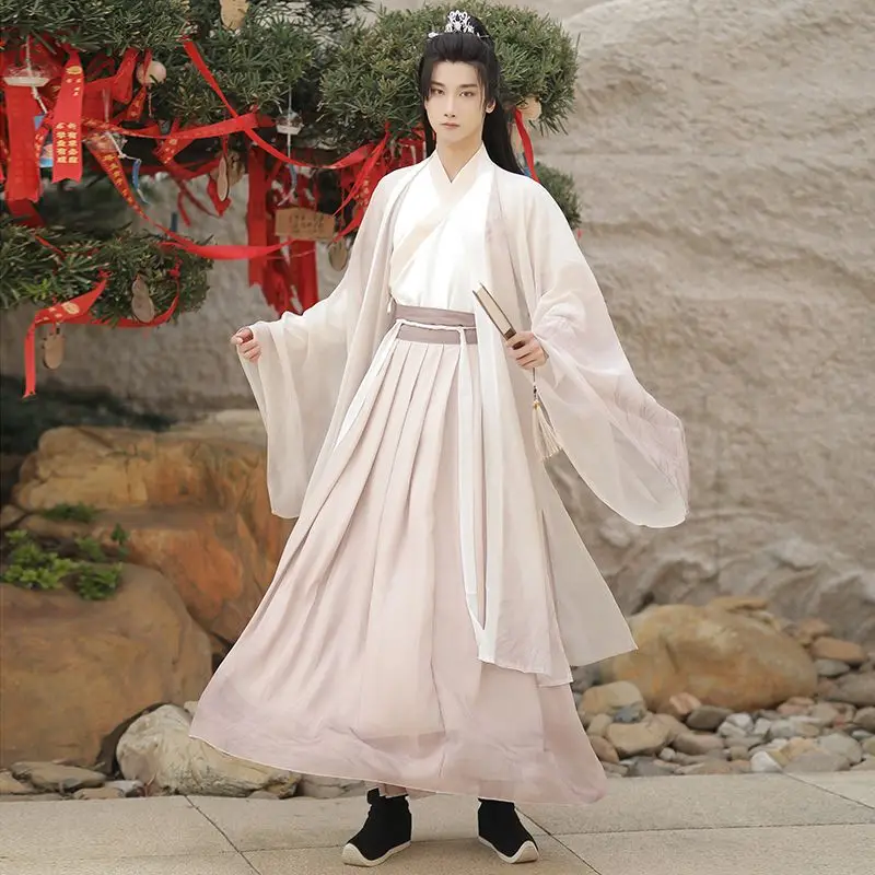 Original Hanfu made in Song Dynasty, fresh and elegant suit for male and female couples, daily stage performance clothes
Original Hanfu made in Song Dynasty, fresh and elegant suit for male and female couples, daily stage performance clothes