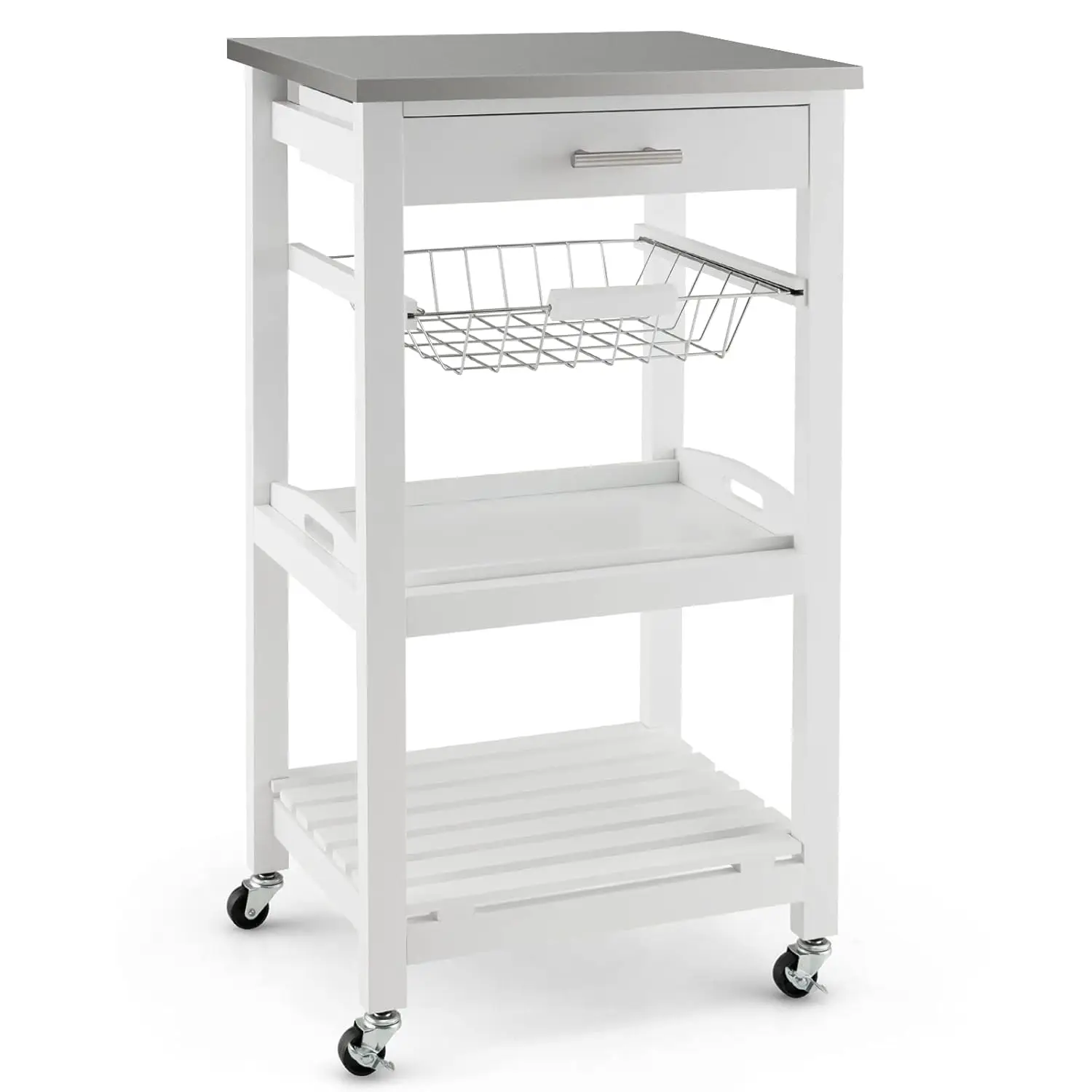 Kitchen Island Cart Rolling Kitchen Trolley with Stainless Steel Tabletop Utility Storage Cart Restaurant Hotel Serving Cart wit
Kitchen Island Cart Rolling Kitchen Trolley with Stainless Steel Tabletop Utility Storage Cart Restaurant Hotel Serving Cart wit
