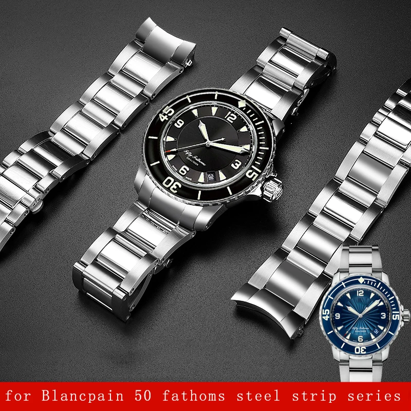 Прецизионный стальной браслет для Blancpain 50 series 5015, изогнутый прецизионный стальной ремешок для часов, аксессуары для мужчин 23 мм
Прецизионный стальной браслет для Blancpain 50 series 5015, изогнутый прецизионный стальной ремешок для часов, аксессуары для мужчин 23 мм