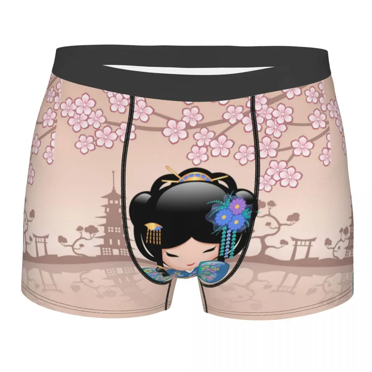 Пользовательские японские шорты-боксеры для девочек Sakura Kokeshi, мужские эластичные трусы с 3D принтом, трусы, трусы
Пользовательские японские шорты-боксеры для девочек Sakura Kokeshi, мужские эластичные трусы с 3D принтом, трусы, трусы