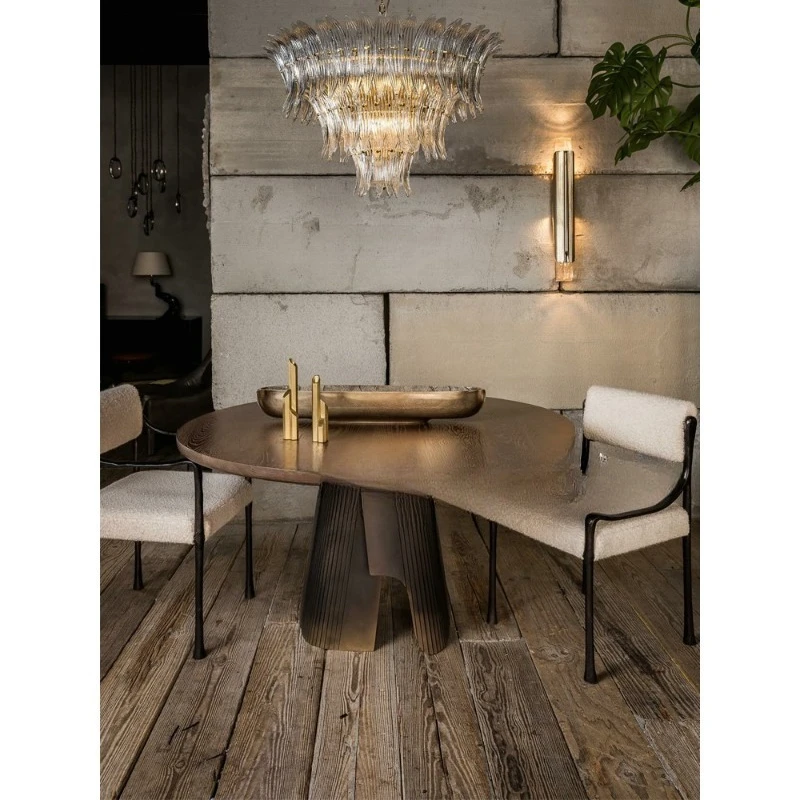 Retro cream style dining chair designer solid wood living room dining room chair medieval backrest casual book chair home
Retro cream style dining chair designer solid wood living room dining room chair medieval backrest casual book chair home