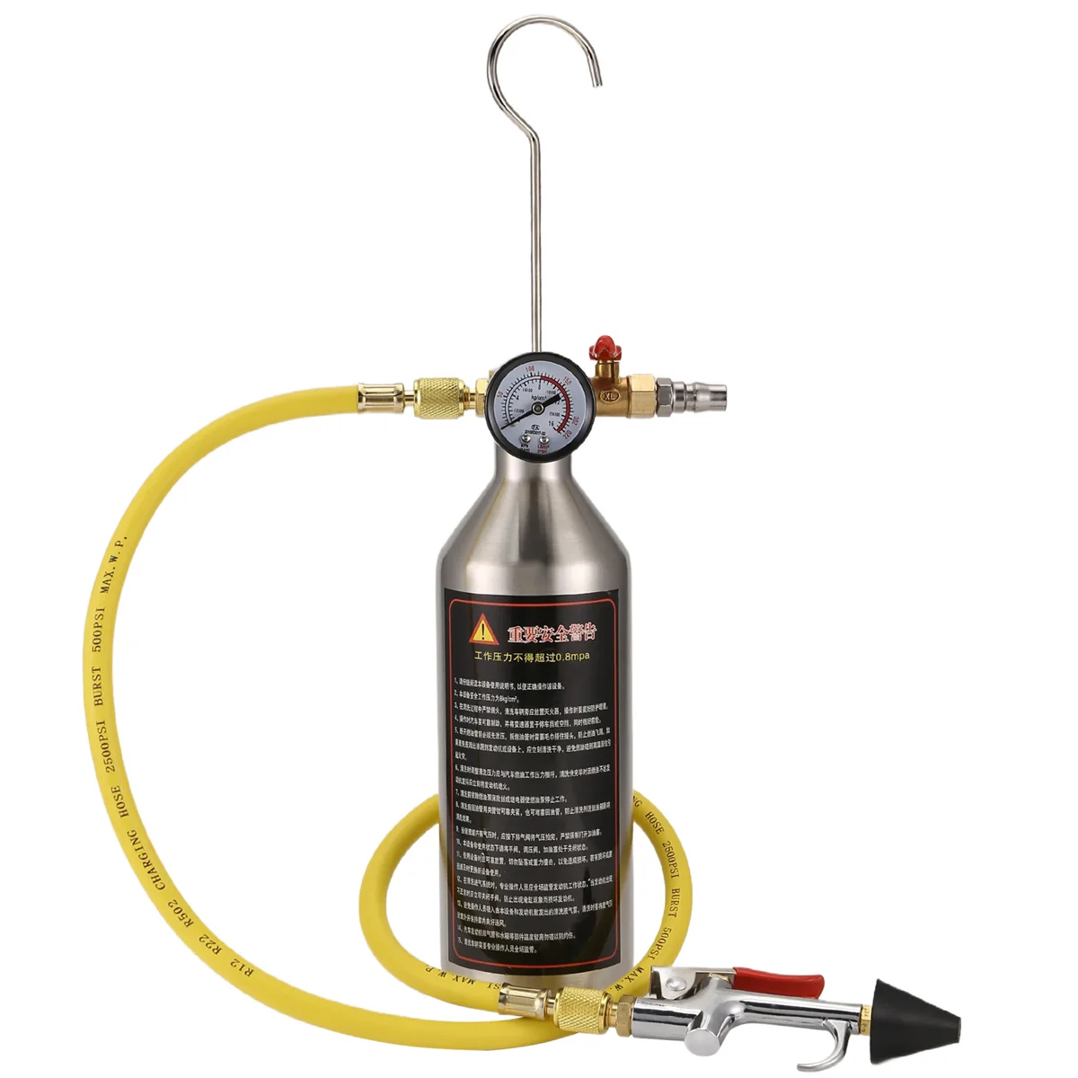 Air Conditioning Flushing Kit, Car Air Conditioning Pipe Cleaning Tool Set, R134A Air Conditioning System Flushing
Air Conditioning Flushing Kit, Car Air Conditioning Pipe Cleaning Tool Set, R134A Air Conditioning System Flushing